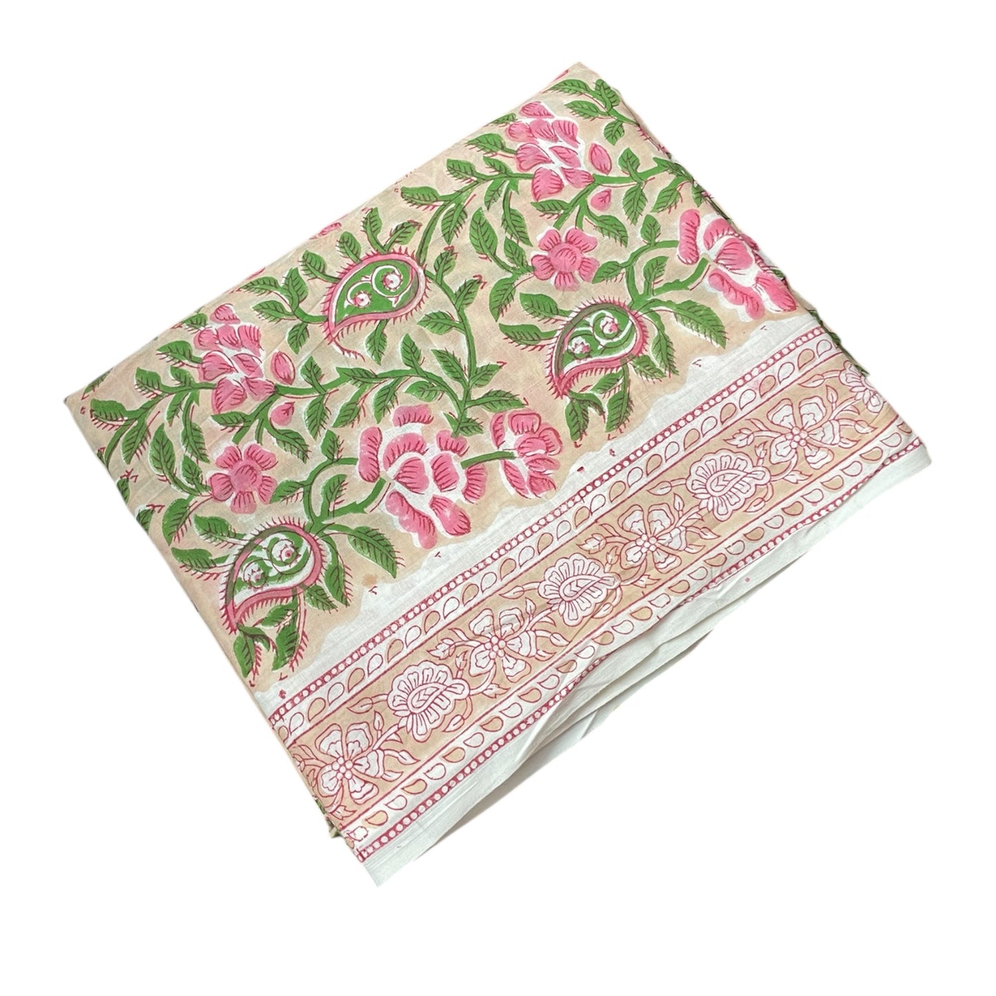 Cotton Fabric-Hand Block Printed