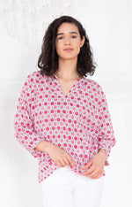 ARTISAN BLOUSE IN SWEET ROSE