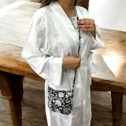 Anokhi Textile’s Cotton Handblock Quilted Sling Bag