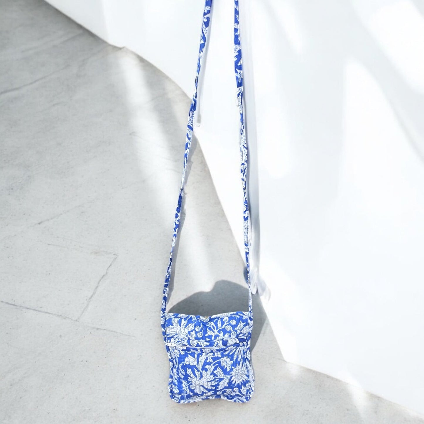 Anokhi Textile’s Cotton Handblock Quilted Sling Bag