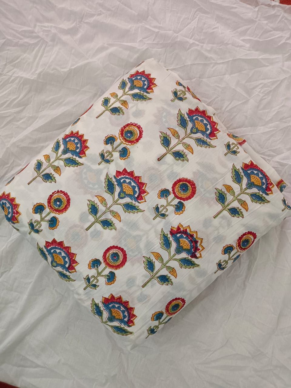 Cotton Fabric-Hand Block Printed