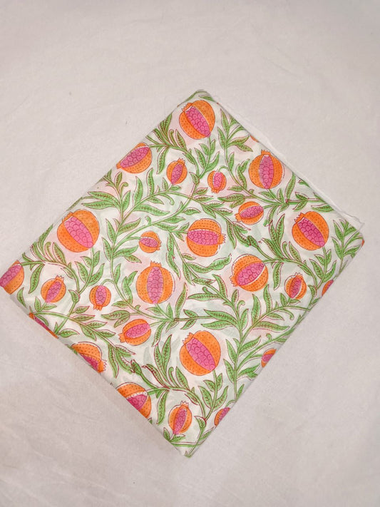 Cotton Fabric-Hand Block Printed