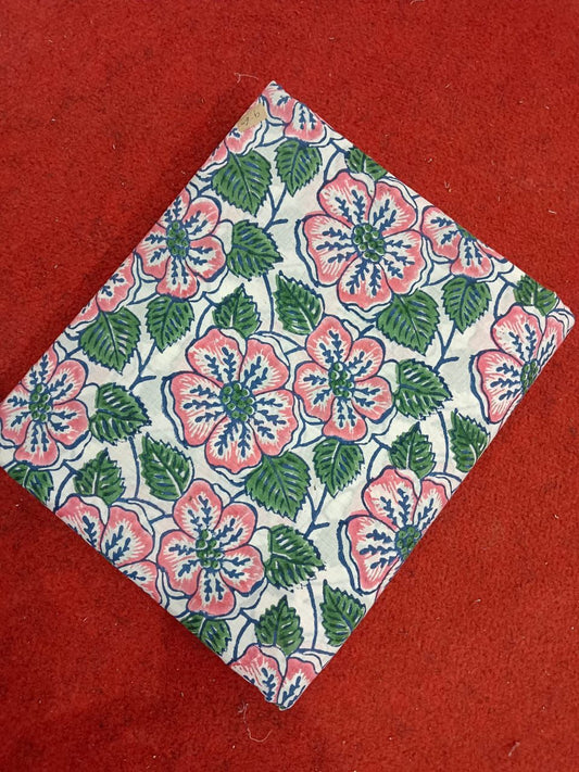 Cotton Fabric Hand-Block Printed