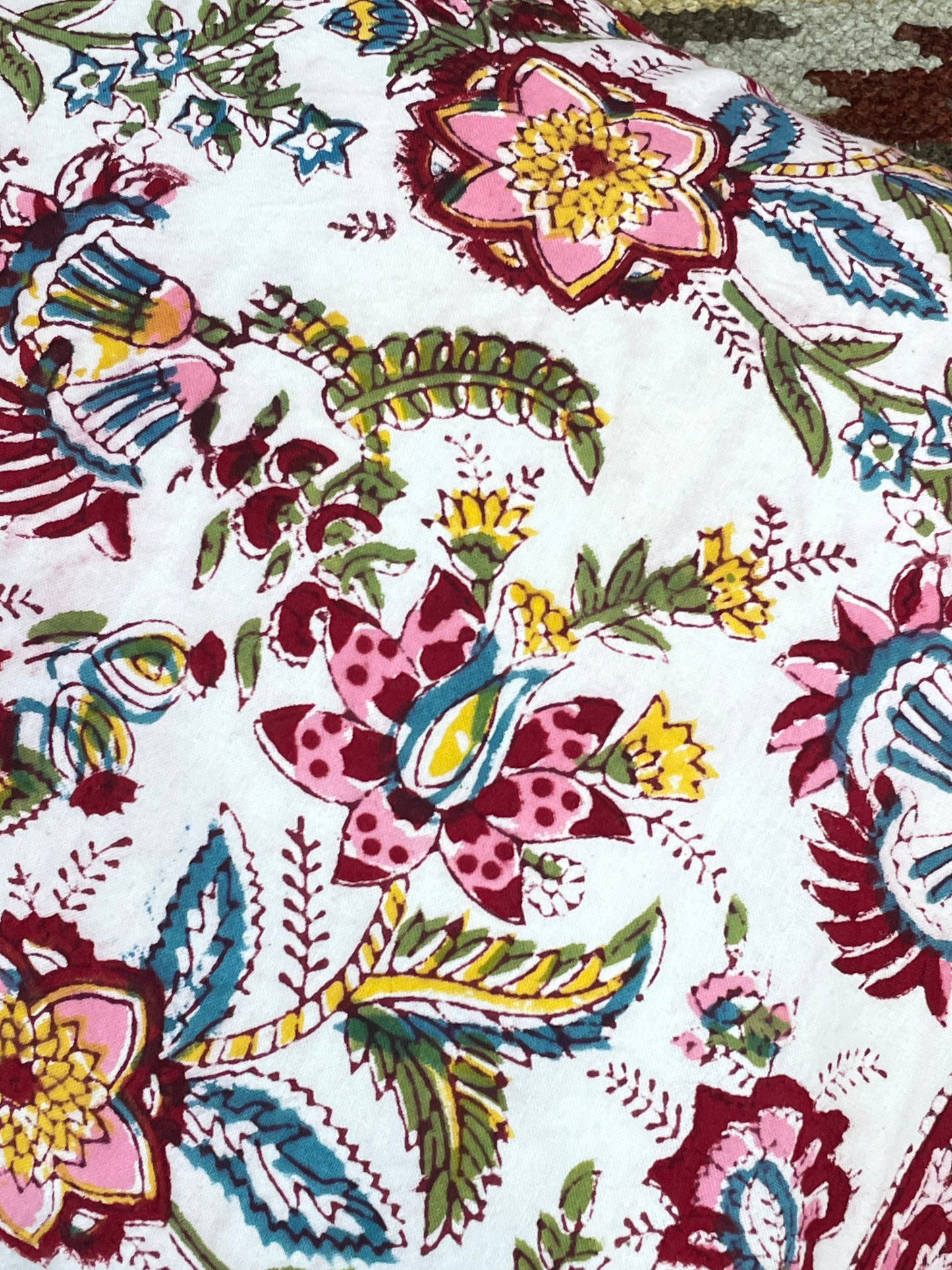 Hand block Cushion Cover