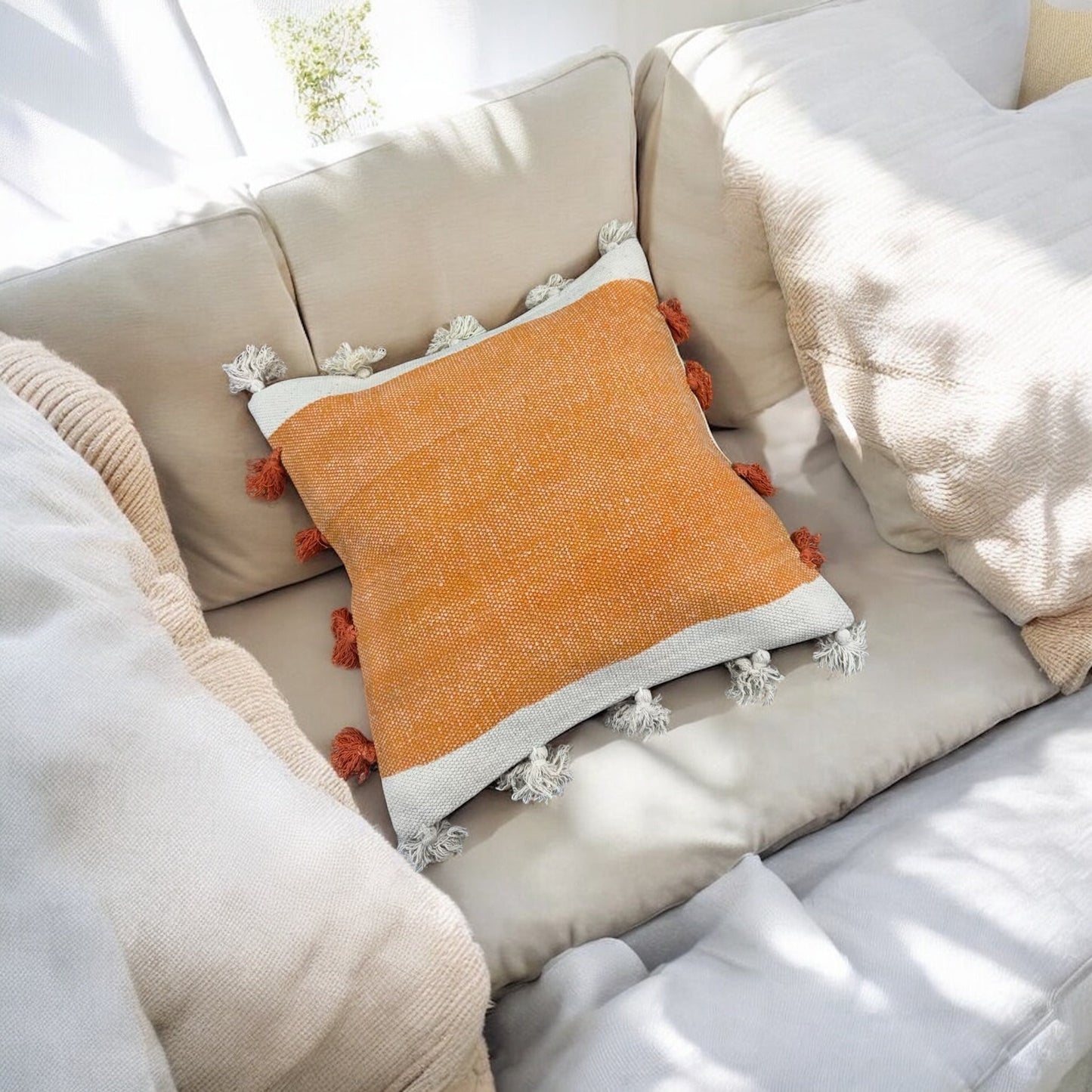 Textured Rug Cushion Cover