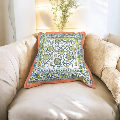 Hand block Cushion Cover