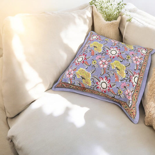 Hand block Cushion Cover