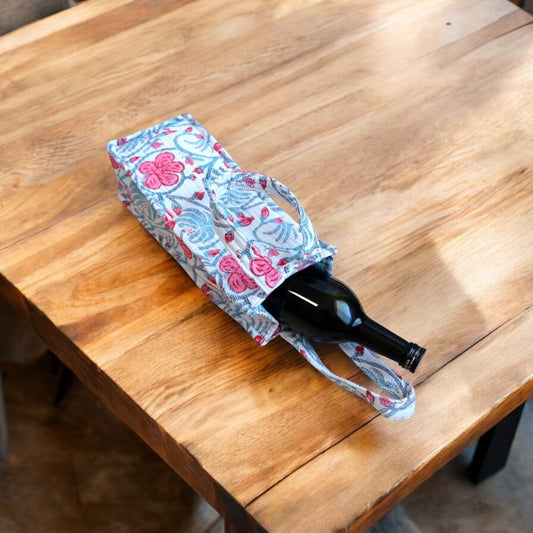 Handblock Bottle Bag