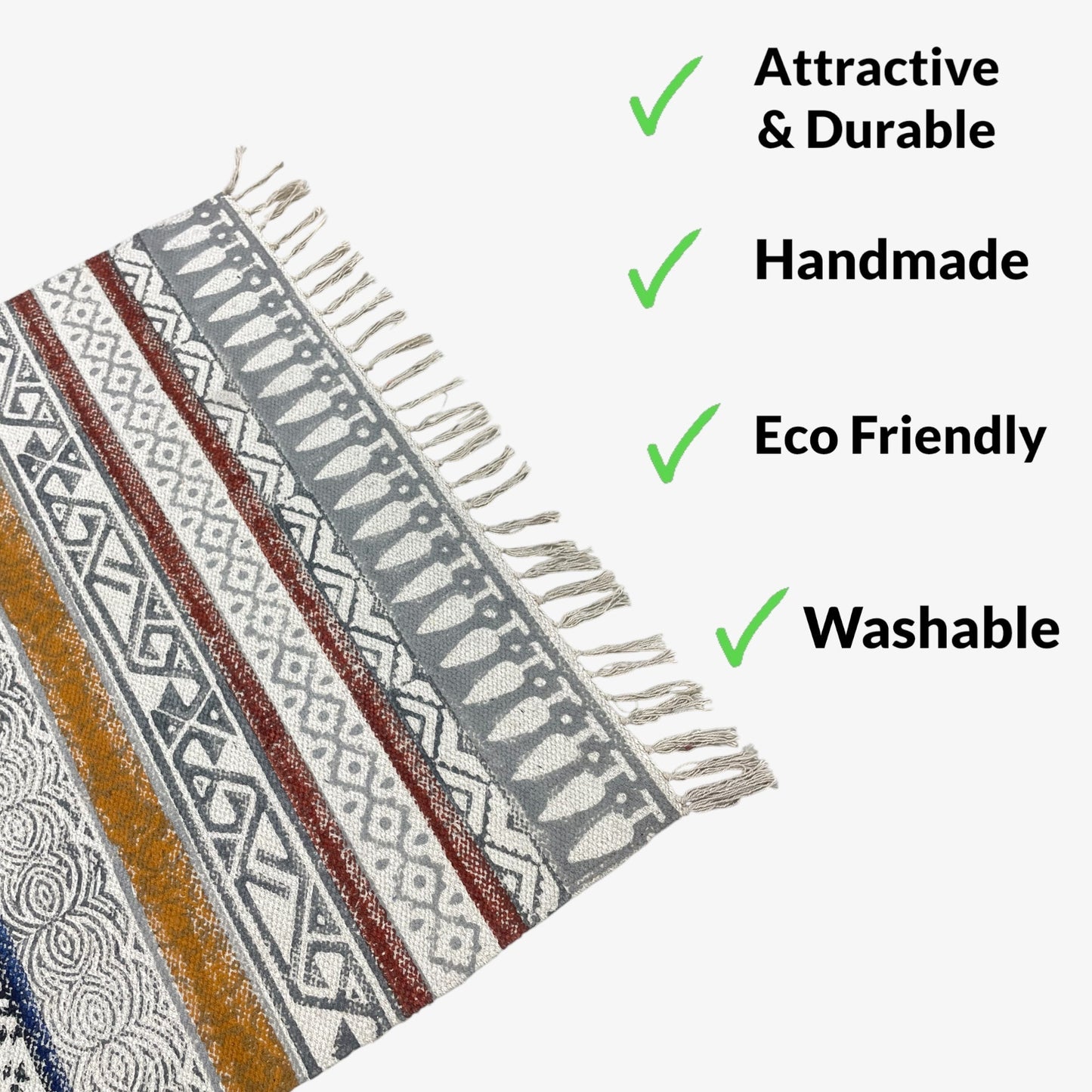 Anokhi Textiles Vintage Multi-Use Rug