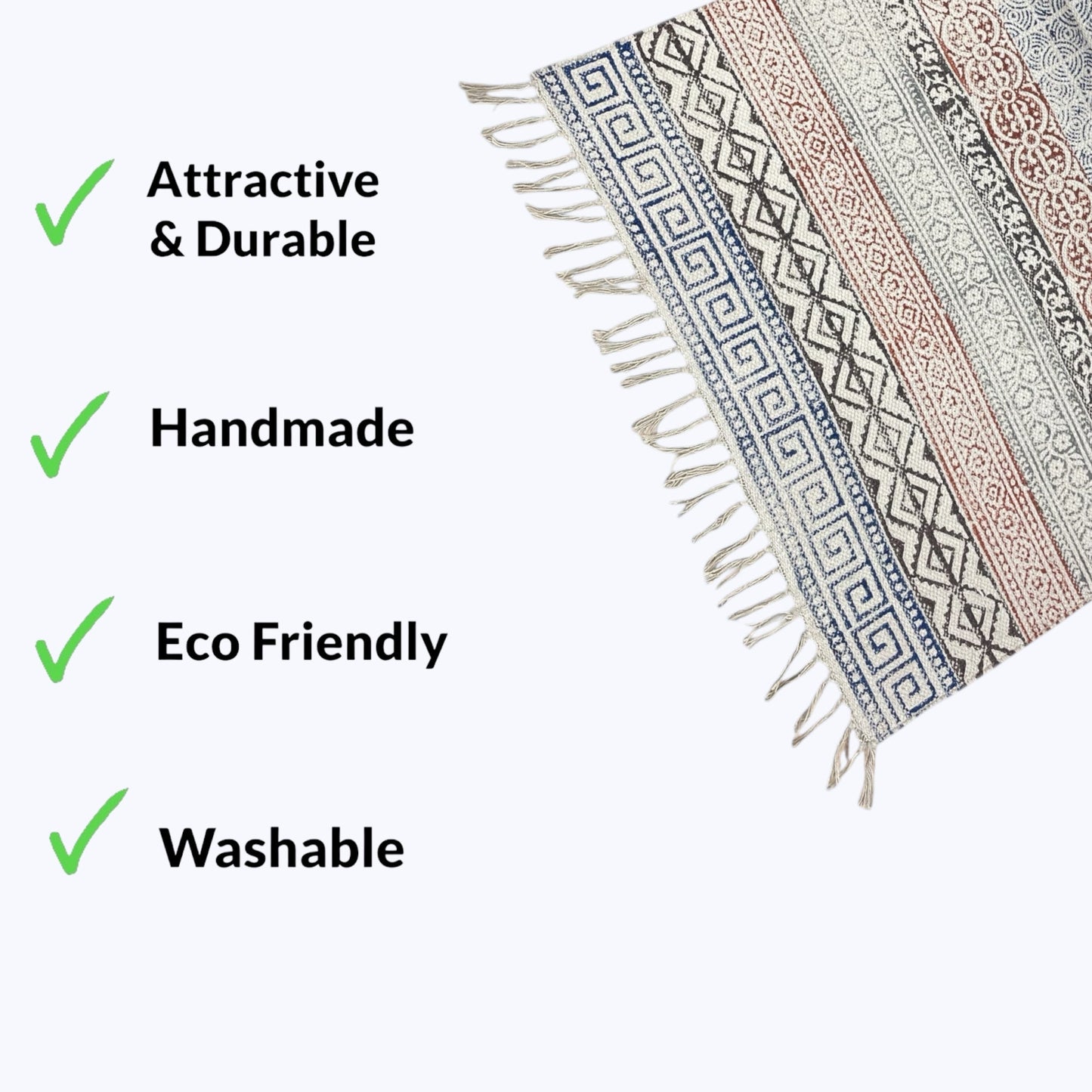 Anokhi Textiles Vintage Multi-Use Rug