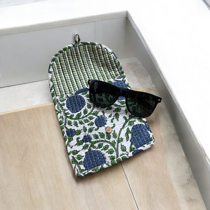 Anokhi Textiles Handblock Quilted Pouch