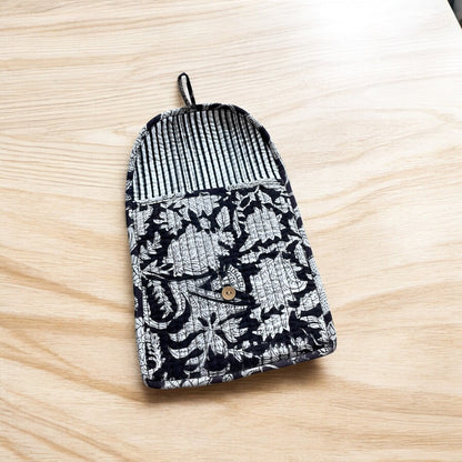 Anokhi Textiles Handblock Quilted Pouch