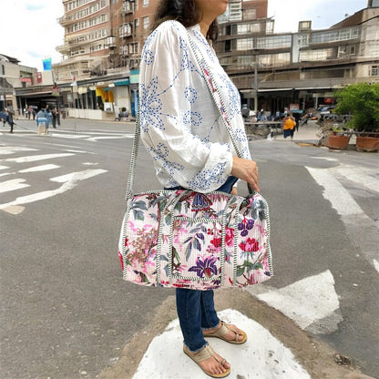 Cotton Quilted Duffel Bag