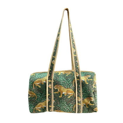 Cotton Quilted Duffel Bag