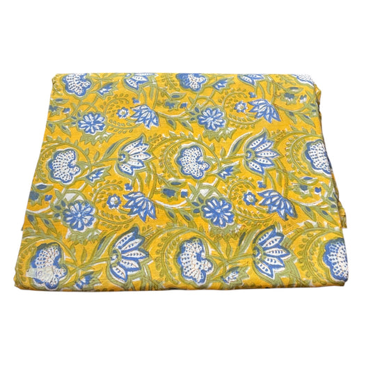 Cotton Fabric-Hand Block Printed