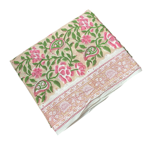 Cotton Fabric-Hand Block Printed