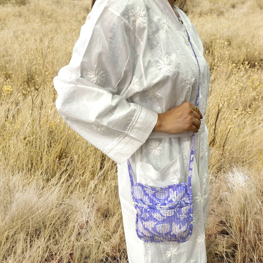 Anokhi Textile’s Cotton Handblock Quilted Sling Bag