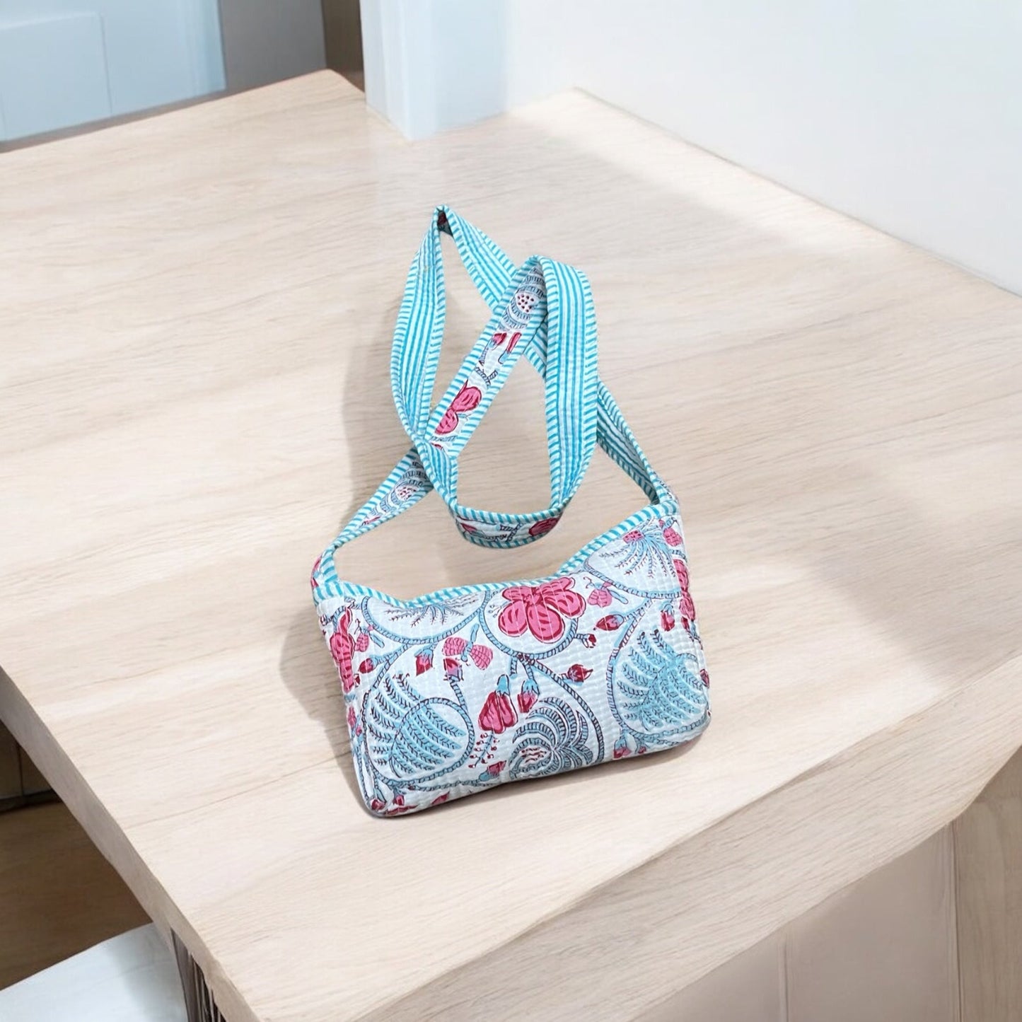 Handblock Cotton Money Bag