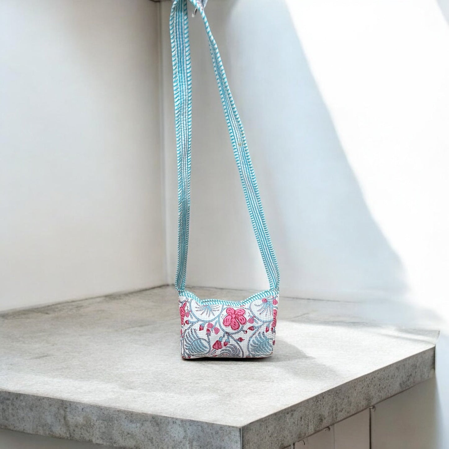 Handblock Cotton Money Bag