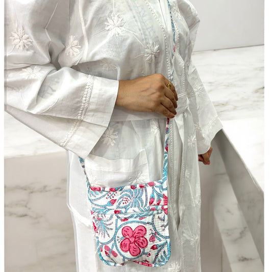 Anokhi Textile’s Cotton Handblock Quilted Sling Bag