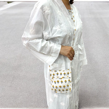 Anokhi Textile’s Cotton Handblock Quilted Sling Bag