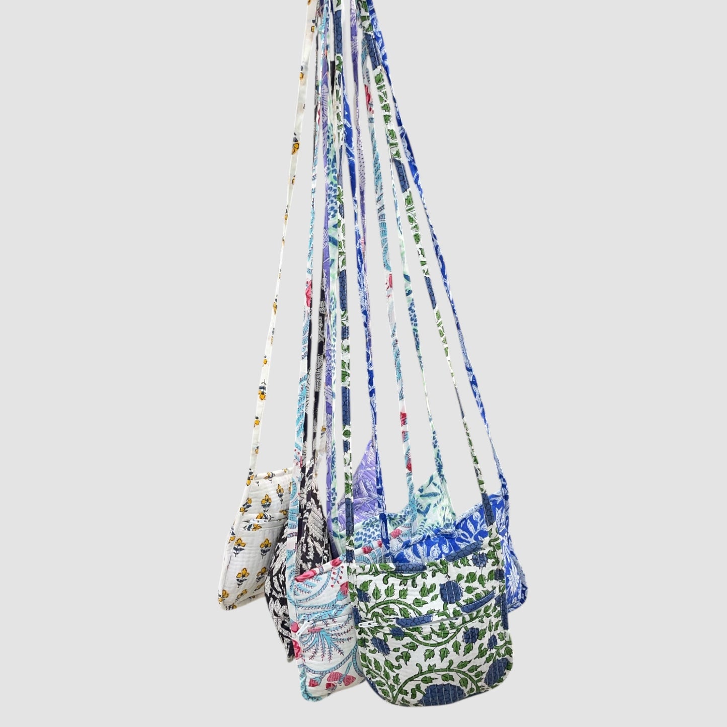 Anokhi Textile’s Cotton Handblock Quilted Sling Bag