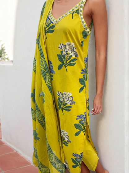 Summer Vibes with Yellow Summer Suit Set